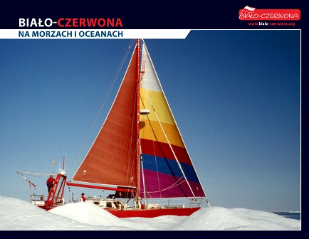 Wojciech Jacobson na morzu Beauforta 1985